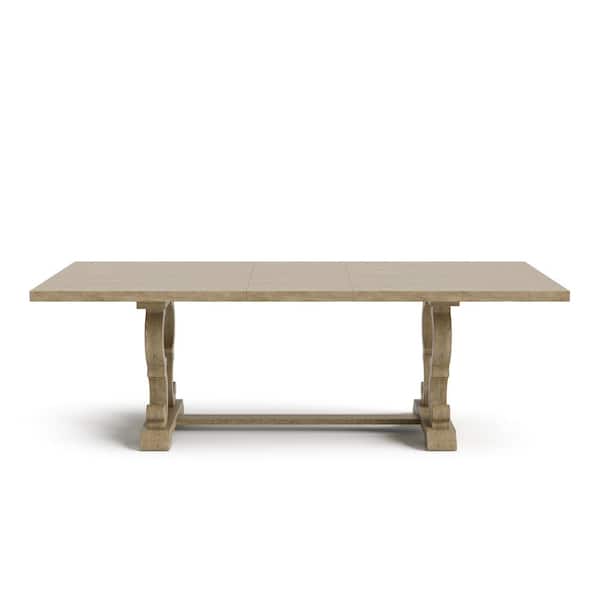 Furniture of America Reina Rustic Natural Tone Wood 90 in. Trestle