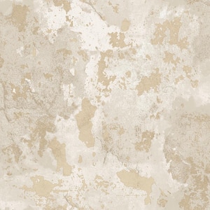 Italian Textures 2 Grey/Beige Distressed Texture Design Non-Pasted Vinyl Non-Woven Wallpaper Roll (Covers 57.75 sq.ft.)