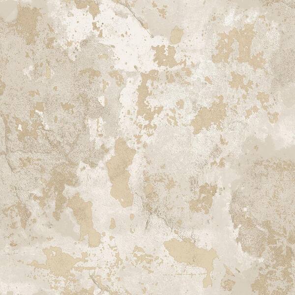 Unbranded Italian Textures 2-Grey/Beige Distressed Texture Design Non-Pasted Vinyl Non-Woven Wallpaper Sample
