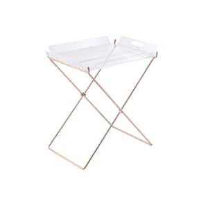 Cercie Tray Table in Clear Acrylic and Copper
