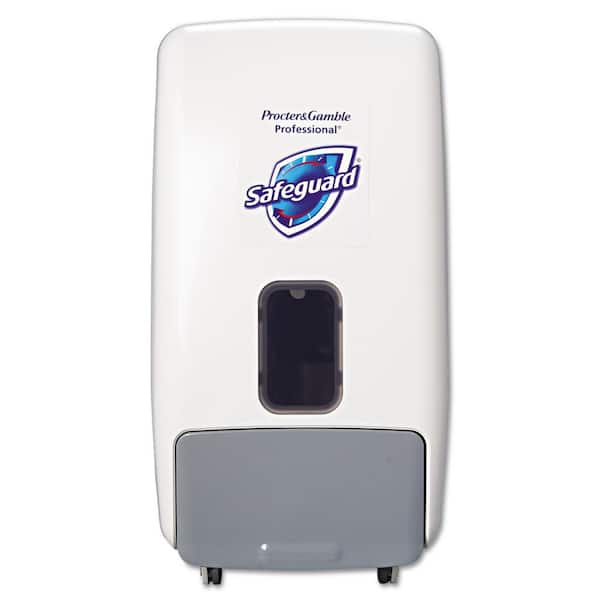 Safeguard 1200 ml. Wall and Counter Mountable White/Gray Foam Soap Dispenser