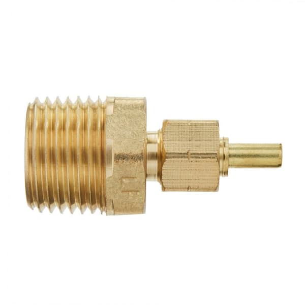 Everbilt 1/4 in. OD Compression x 1/2 in. MIP Brass Adapter Fitting