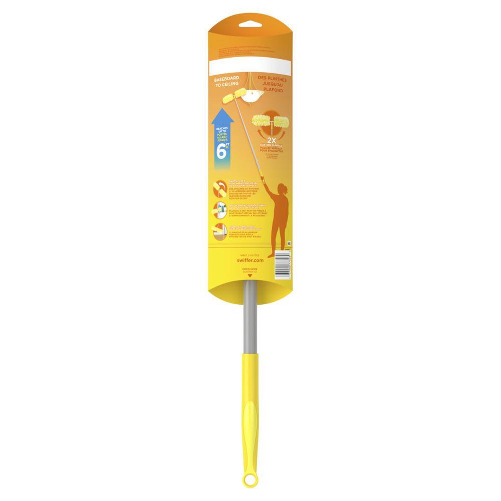 Swiffer Heavy Duty 6ft Extendable Yellow Microfiber Duster Kit