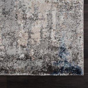 Portsmouth Modern Fusion Blue 2 ft. 7 in. x 4 ft. 2 in. Accent Rug