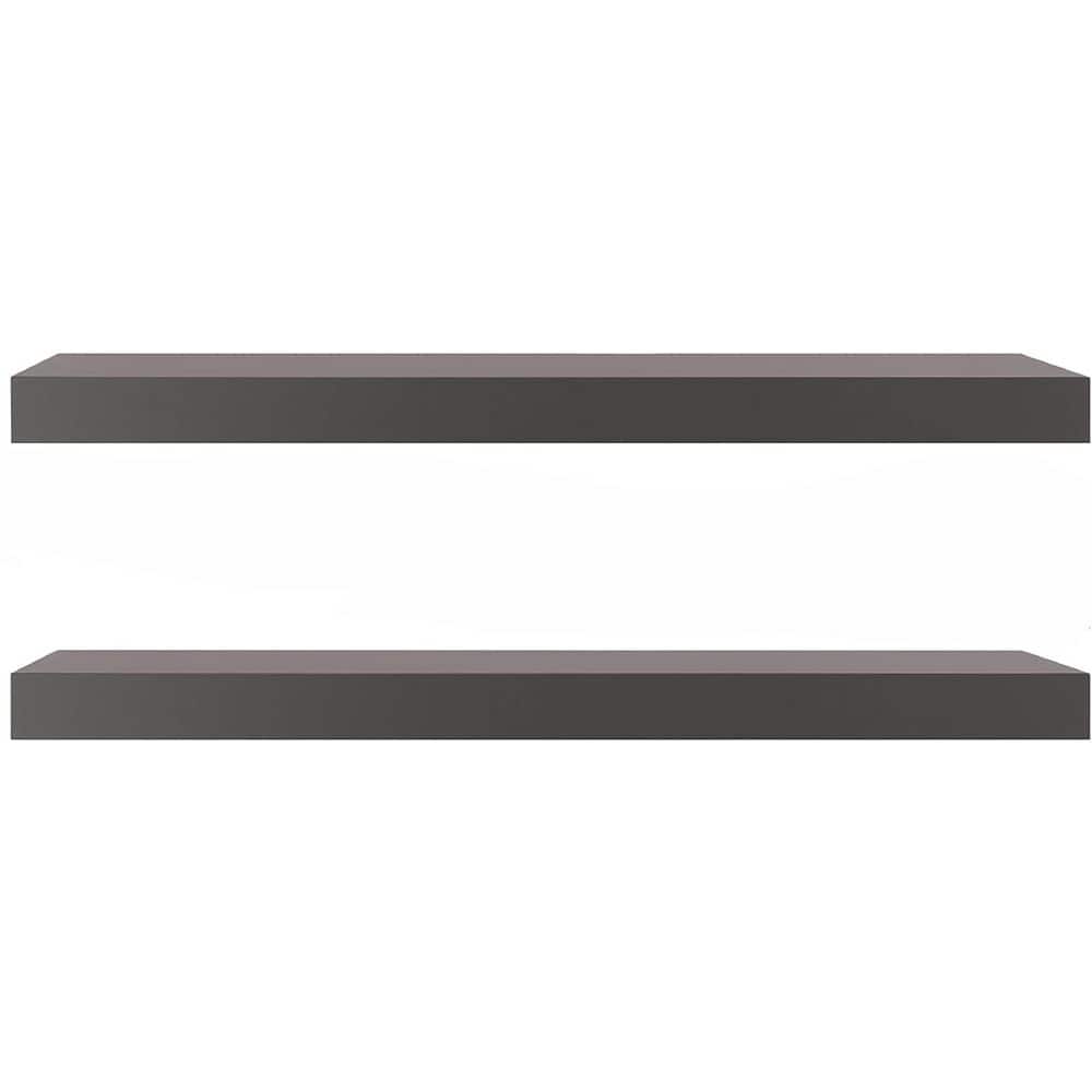 24 in. W x 6.5 in. D Gray Floating Shelves Decorative Wall Shelf