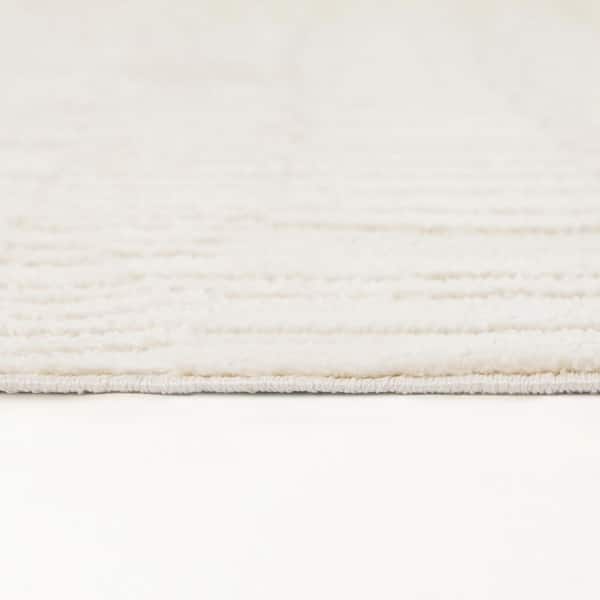 Sabatier Cream 8 ft. x 10 ft. Area Rug