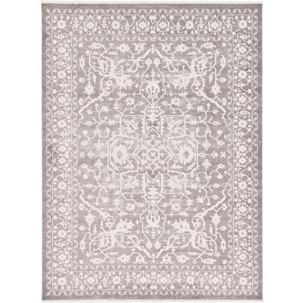 Unique Loom New Classical Olympia Gray 9' 0 x 12' 0 Area Rug 3129974 ...