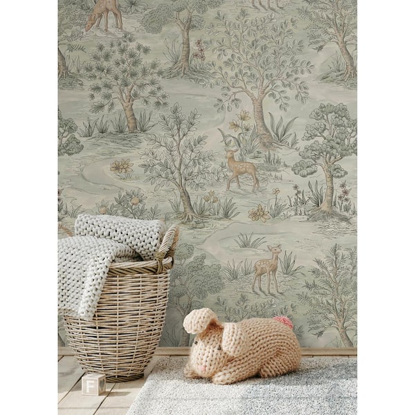 Bramble Wintergreen Peel and Stick Wallpaper