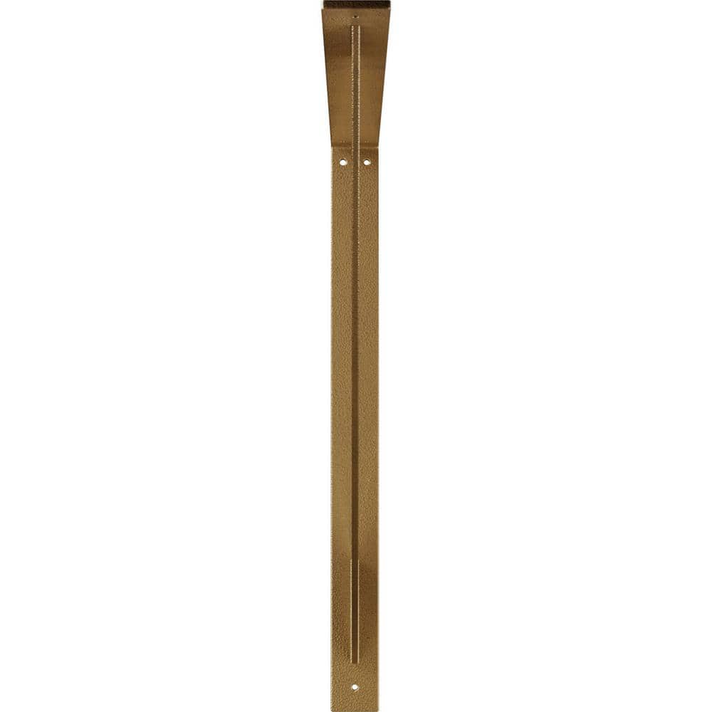 Hammered Gold 24" Steel Bracket for Shelves and Countertops