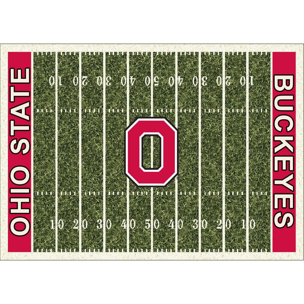 Approx 3'10"x5'4" 4x6 Milliken Ohio State Buckeyes 45568 NCAA Spirit Area Rug