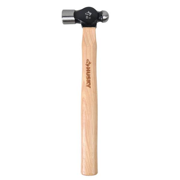 ZEONHAK Ball Peen Hammer Set (8, 16, 24, 32 Oz) - Wood Handle, Shock Reduction Grip For Metalwork, Riveting, DIY
