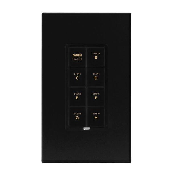 Insteon 8 Button Dimmer Keypad - Black