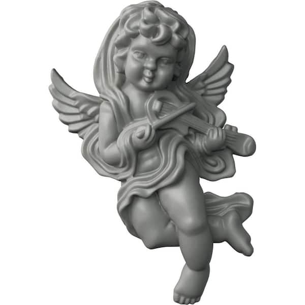 Ekena Millwork 2-3/8 in. x 4-1/2 in. x 7-1/8 in. Polyurethane Classic Angel Right Onlay