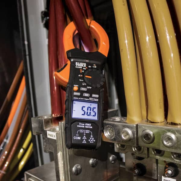 Klein Tools Digital Clamp Meter, AC Auto-Range TRMS, Low Impedance