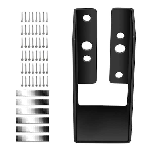 Concealed Joist Hanger, 2 in. x 4 in. Outdoor Concealed-Flange, 24 Pack Steel Powder-Coated Face Mount Joist Bracket