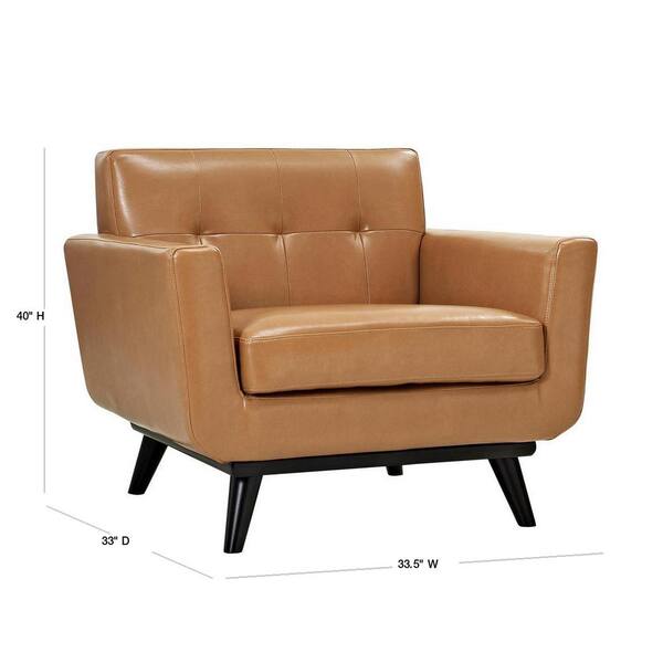 bonded leather armchair