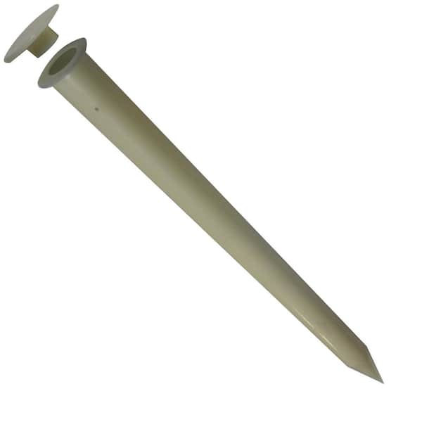 Unbranded 12 in. L Dirt Sleeve and Cap Tan Install the Pool Fence DIY Pool Safety System in Almost Every Type of Yard