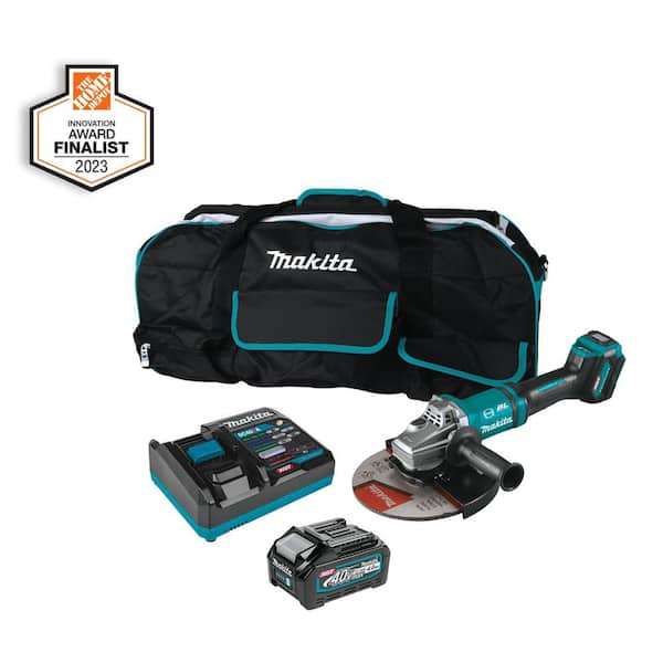 Makita V Max XGT Brushless Cordless In In Paddle Switch Angle Grinder Kit With Electric