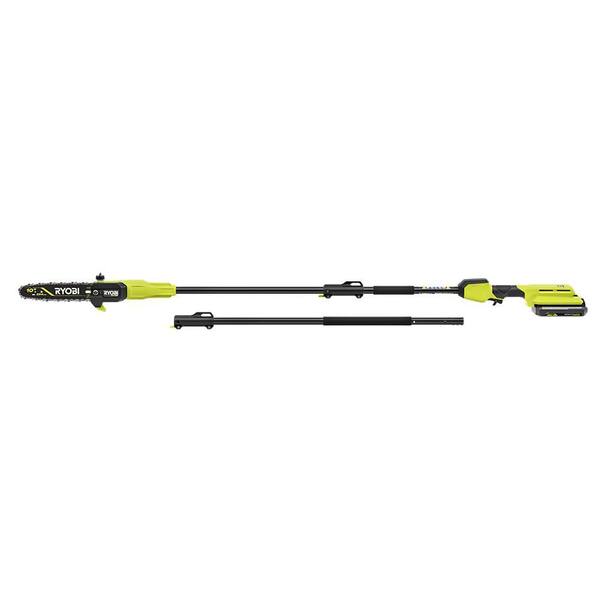 40V HP Brushless 10 in. Cordless Battery Pole Saw & 18 in. Cordless Battery Pole Hedge Trimmer w/2.0 Ah Battery&Charger