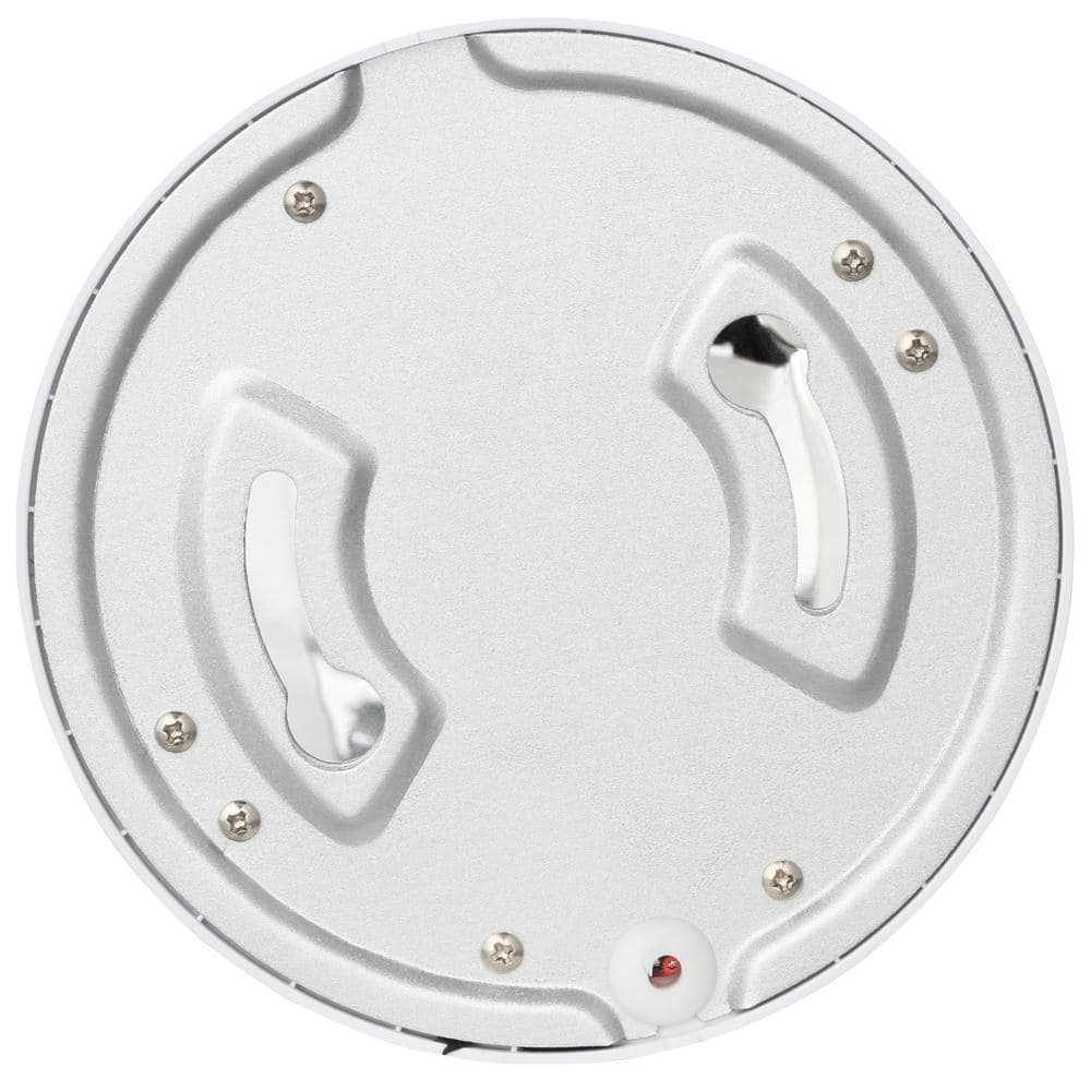 White Wafer Thin LED Puck Light with Soft White Finish