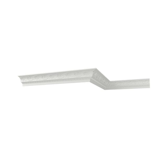 Sylvia 4.625 in. D x 7 in. W x 96 in. L Polyurethane Crown Moulding