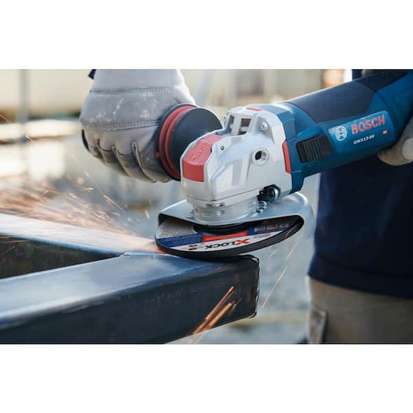 Bosch 4-1/2 in. 10 Amp Corded X-LOCK Ergonomic Angle Grinder with