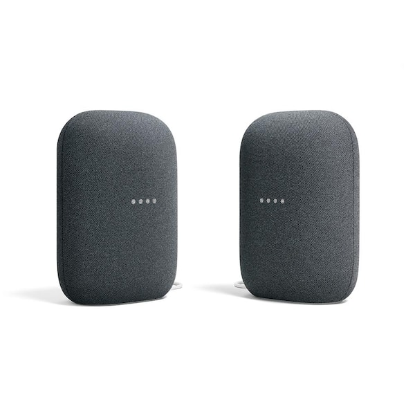 Google Nest Audio - Smart Speaker with Google Assistant in Charcoal (2-Pack)