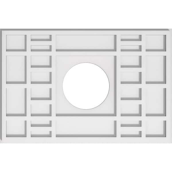 Ekena Millwork 1 in. x 22 in. x 14.625 in. PVC Medallion Moulding
