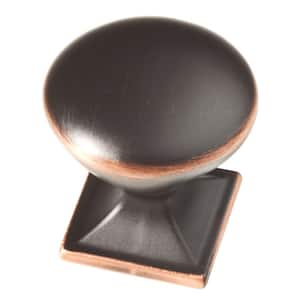 Southhampton 1-1/4 in. (32 mm) Traditional Bronze with Copper Highlights Round Cabinet Knob