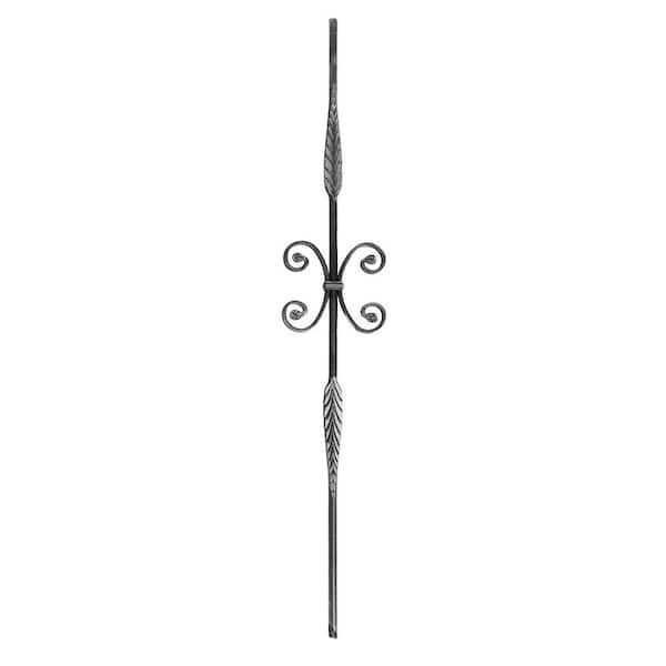 arteferro 44 in. x 9/16 in. Smooth Round Bar Dual Stamped Stair Baluster