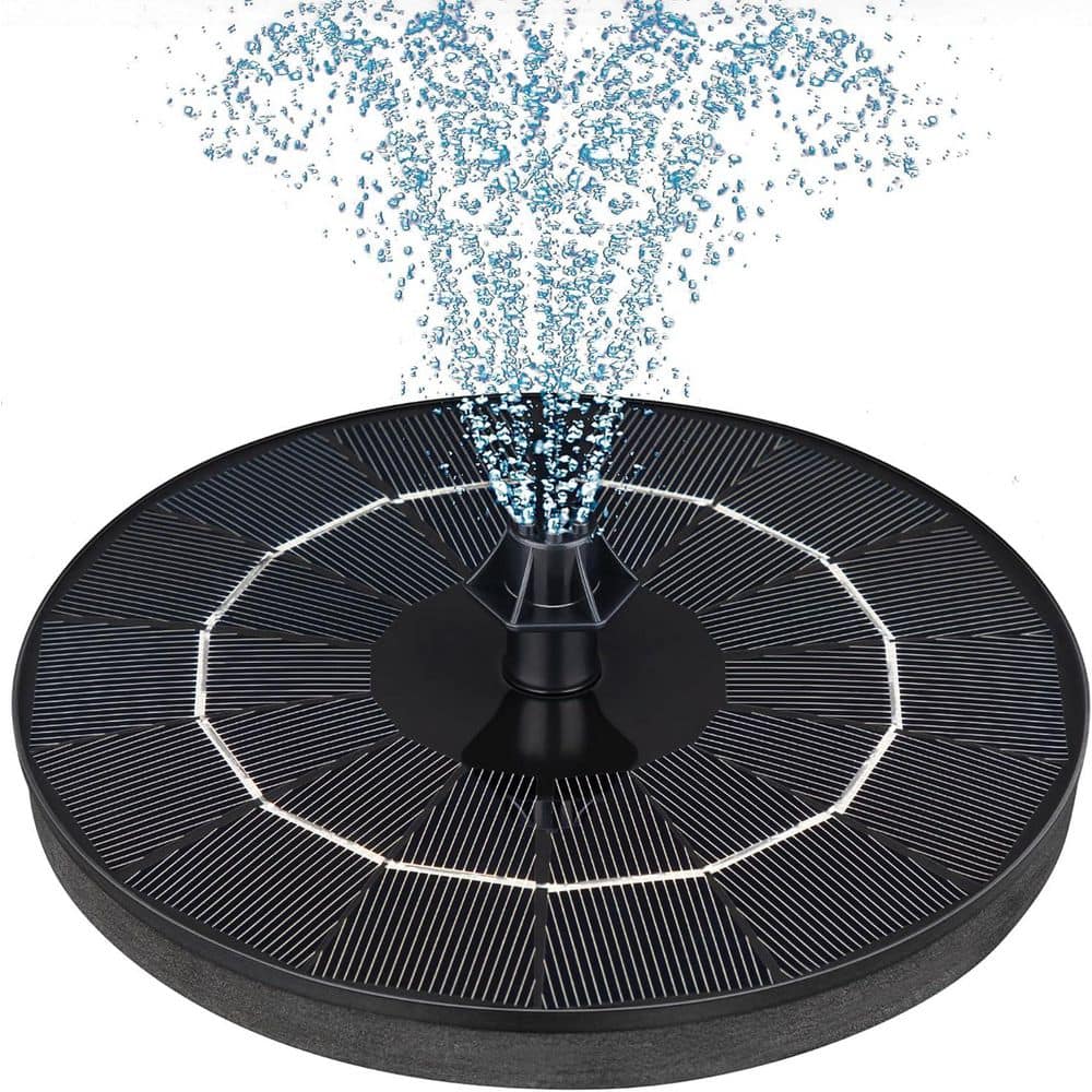 Upgraded Solar Powered Fountain Pump with 4 Easy Install Nozzles and Fixer for Bird Bath Garden Pond Pool and Fish Tank price history on PriceWatchPro