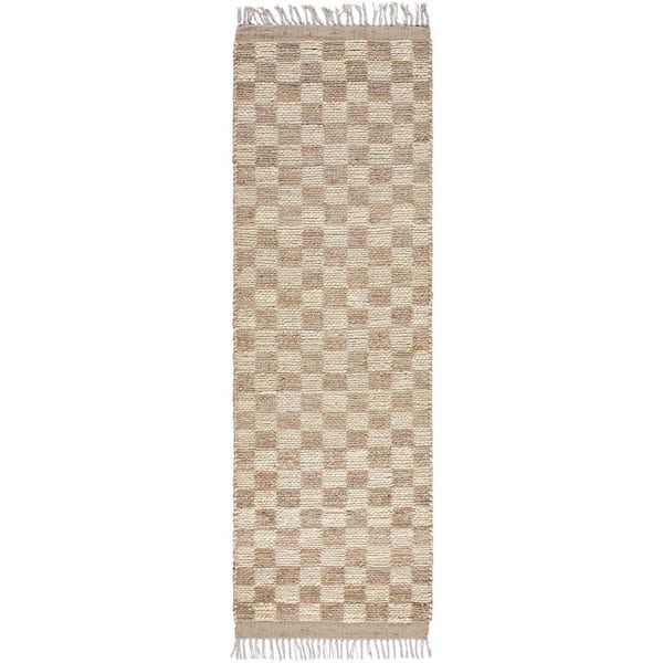 Ionut 3 ft. X 8 ft. Light Brown/Brown Area Rug