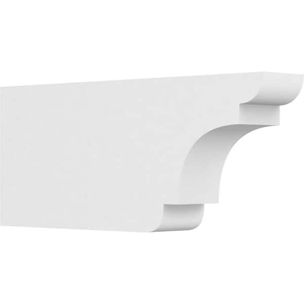 Ekena Millwork 4 in. x 10 in. x 24 in. Standard New Brighton Architectural Grade PVC Rafter Tail Brace