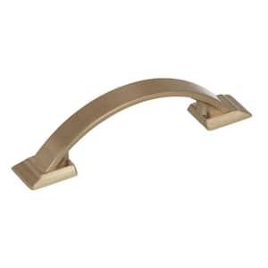 Candler 3 in. (76mm) Classic Golden Champagne Arch Cabinet Pull