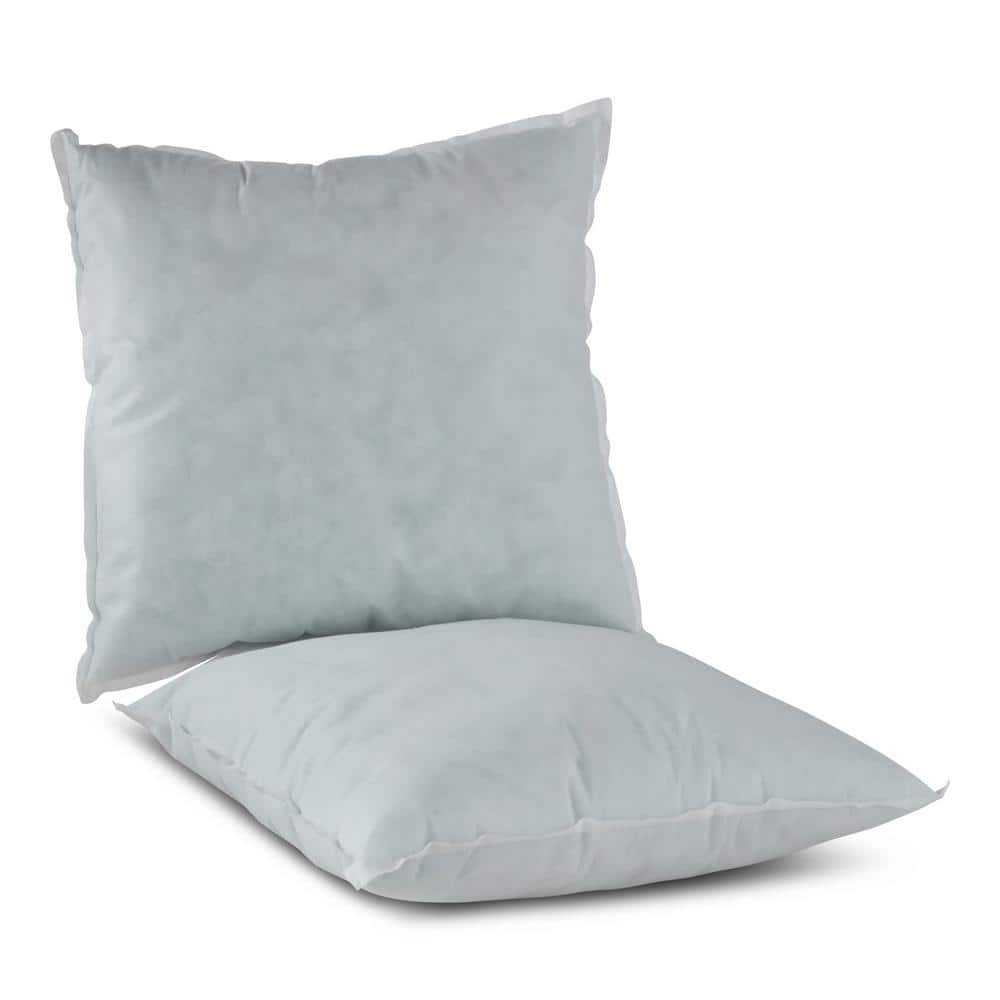 Premium 18" x 18" White Eco-Friendly Pillow Inserts (Set of 2)