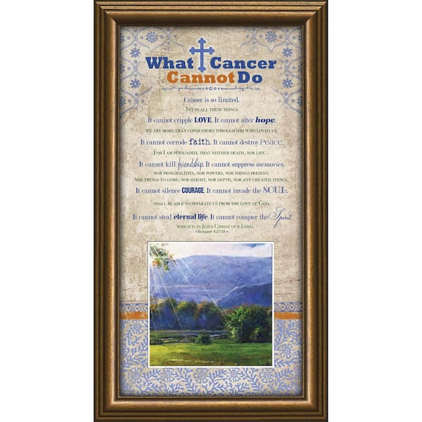 Unbranded Gifts for all Occasions "What Cancer Cannot Do" By Carpentree Framed Art