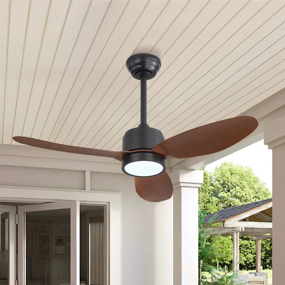 MLiAN 42 in. (3. 5ft) 3 ABS Blades Indoor and Outdoor Ceiling Fan