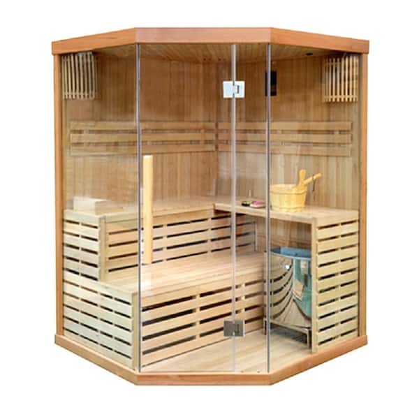 ALEKO 4-Person Canadian Red Cedar Electric Heater Sauna