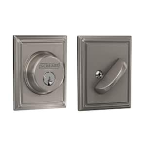 B60 Series Addison Satin Nickel Single Cylinder Deadbolt Certified Highest for Security and Durability