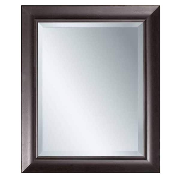 Glacier Bay 30-1/2 in. L x 24-1/2 in. W Transitional Espresso Framed Mirror