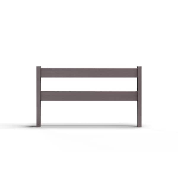 Natures Composites Composite Modern 2 Board Ranch Rail (3 ft. H x 5.75 ft. W) Slate Grey