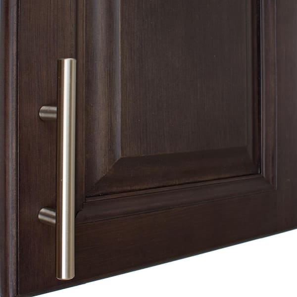 3 in. Thick Solid 6 in. Center-to-Center Long Stainless Steel Finish Bar Handle Pulls (10-Pack)