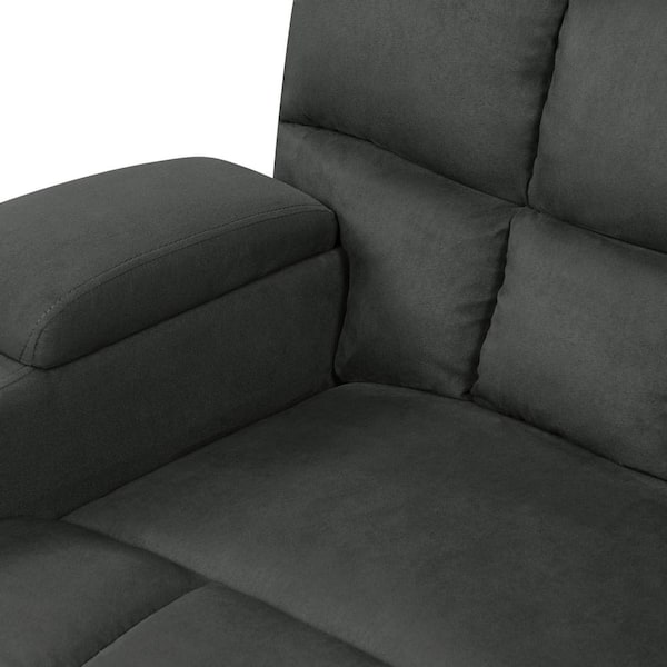 Prolounger 4 Seat Gray Microfiber Wall Hugger Recliner Sofa With Storage Consoles And Usb Ports Rcl16 Aaa16 4sc Prolounger 4 Seat Gray Microfiber Wall, Skyla 3 Seater Leather Sofa With Chaise