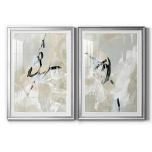 Scribble Veil I by Wexford Homes 2 Pieces Framed Abstract Paper Art Print 30.5 in. x 42.5 in. . .