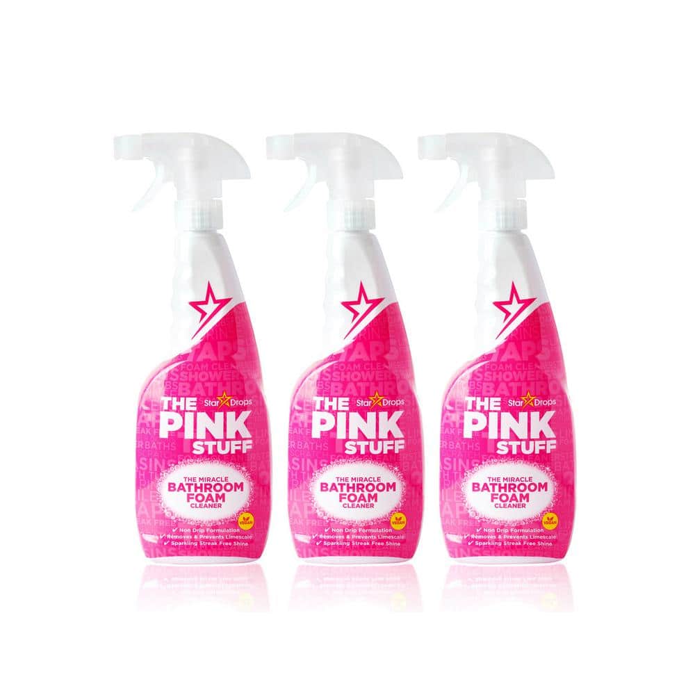 Stardrops - The Pink Stuff - The Miracle Cleaning Paste, Multi-Purpose  Spray, Bathroom Foam Spray, Window & Glass Cleaner, and Cream Cleaner Bundle