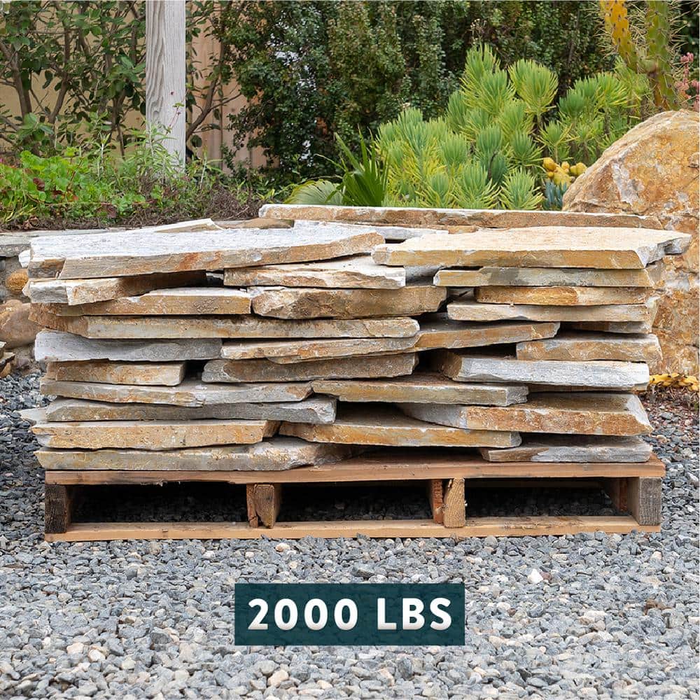 Medium Autumn Flame Flagstone Pavers for Patio and Pathway