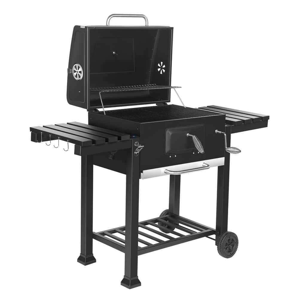 MFSTUDIO Extra Large Charcoal BBQ Grill with Easy Clean Full Size Ash Tray  and Adjustable Charcoal Plate, 794 SQ.IN. Cooking Area, Barbecue Grill For