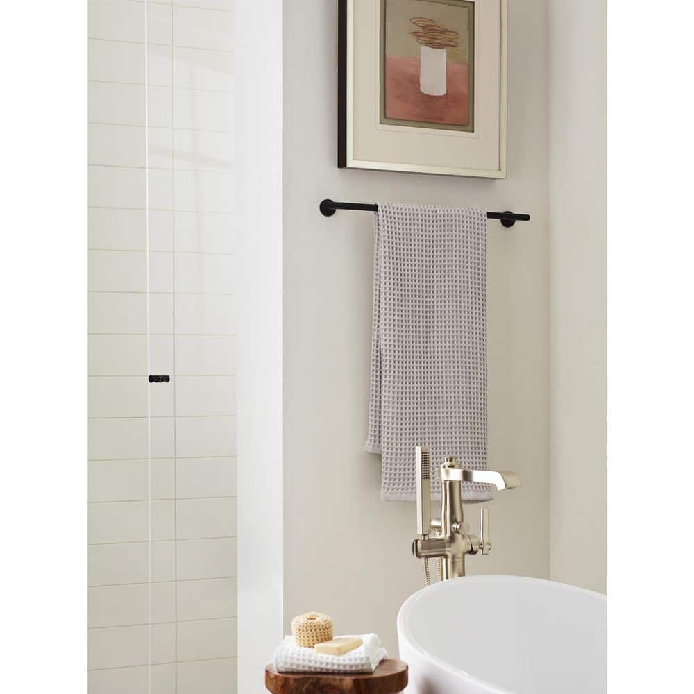 Matte Black Stainless Steel 24-inch Wall Mounted Towel Bar
