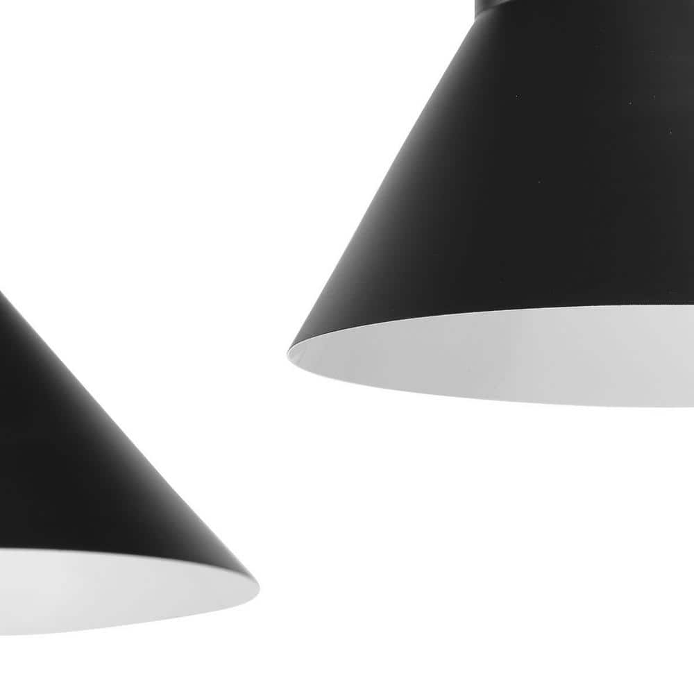 Trimble Matte Black Mid-Century Modern Chandelier