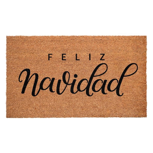 Calloway Mills Classic Feliz NavidadMulti-Colored 17 in. x 29 in. Indoor or Outdoor Doormat